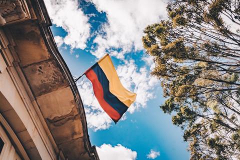 Flag of Colombia: Yellow blue and red flavia-carpio-P3PFi8THbUs-unsplash