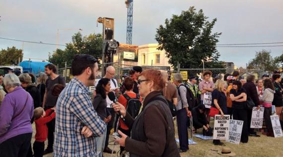 East West Tunnel Picket