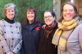 3CR's Gardening Show Team: Gwen Elliot, Pam Vardy, AB, and Millie Ross