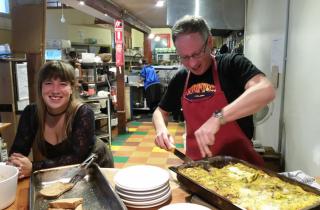 Delicious free breakfast at the Sustainable Broadcasts